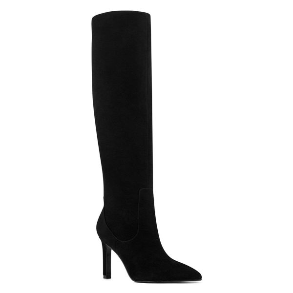 Nine West Maxim Heel Black Boots | Ireland 59H66-1F88